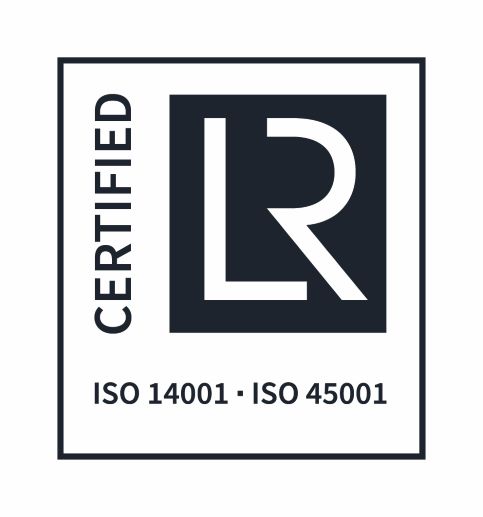 ISO certified logo 14001 and 45001