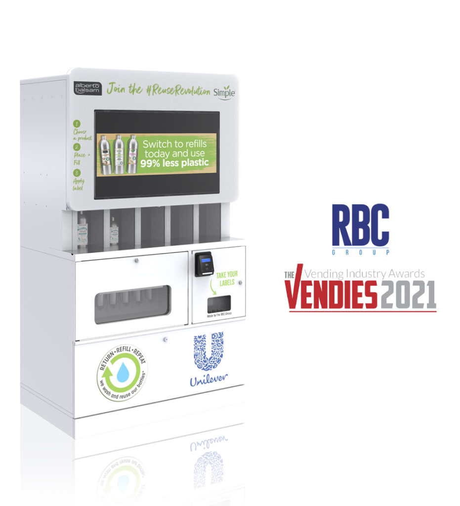 The Refill Station Machine, nominated for two Vendies Awards: "Best Machine Innovation" and "Corporate Social Responsibiliy". 